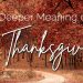 The deeper meaning of thanksgiving article title over autumn colored woods